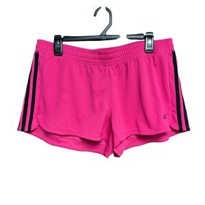 Adidas size large Pink Women's Athletic Shorts 100% polyester